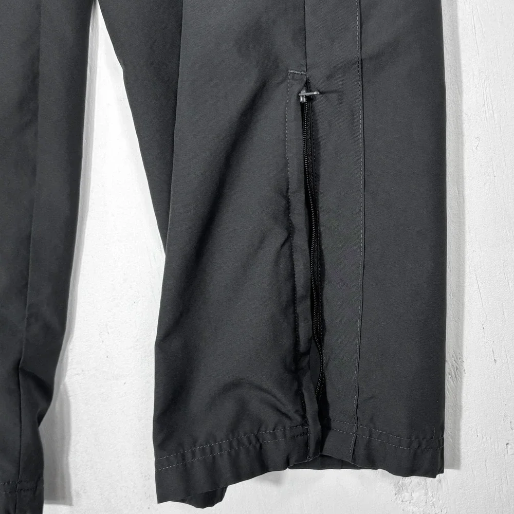 Nike Mens XL Track Pants Grey Mesh Lined Windbreaker Bottoms